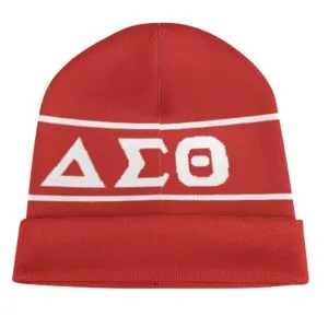 Delta Sigma Theta Knitted Hat