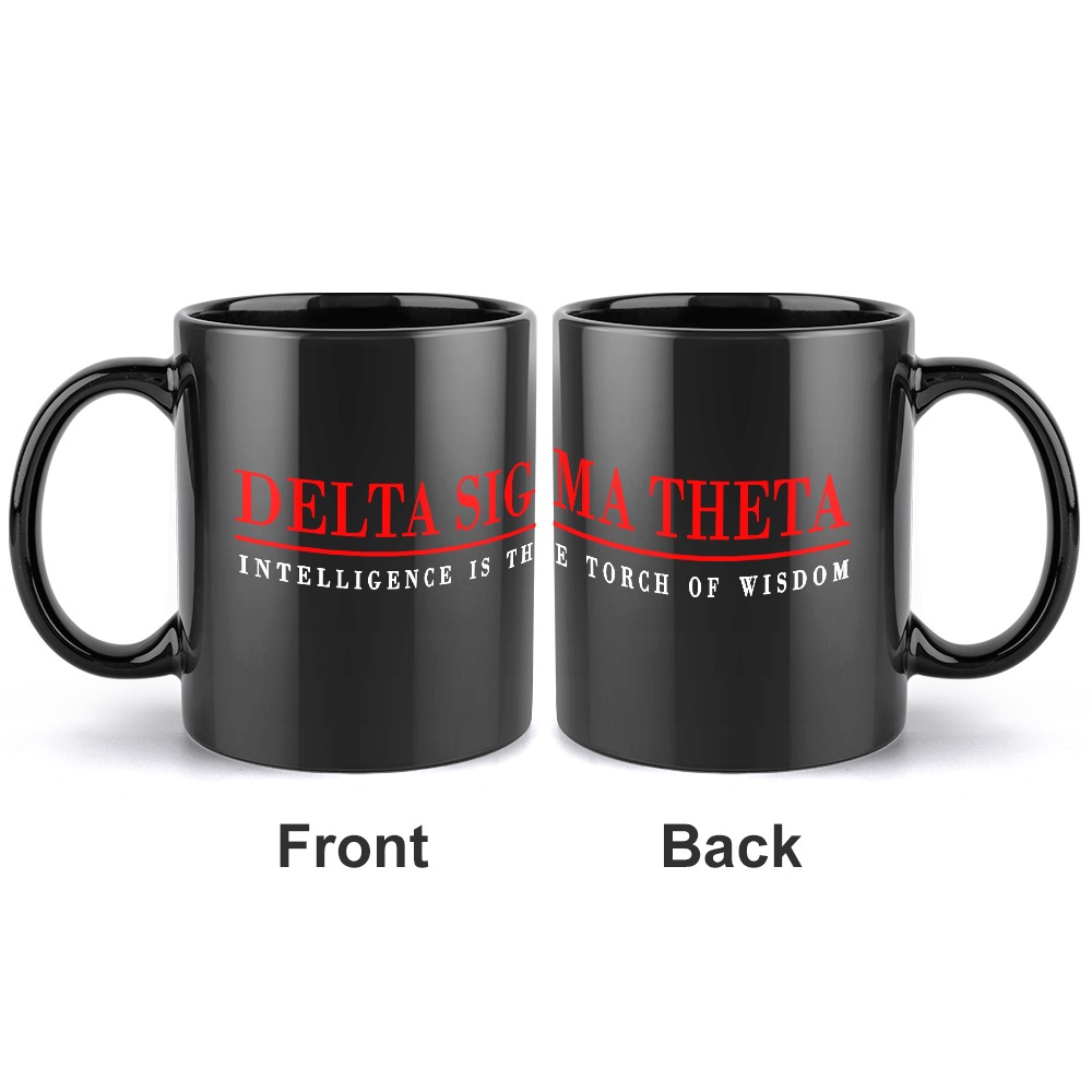 Delta Sigma Theta 15oz Black Mug - Image 2