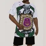 Omega Psi Phi LARGE CREST AOP Cut & Sew Tee