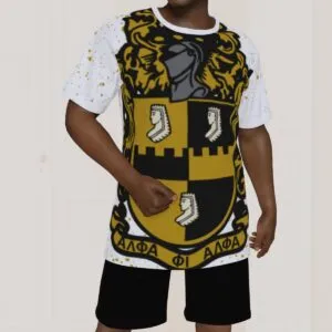 Alpha Phi Alpha AOP Cut & Sew Tee Big Logo