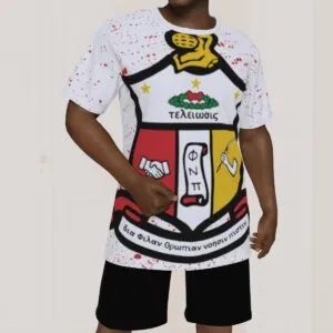 Kappa Alpha Psi LARGE CREST AOP Cut & Sew Tee