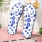 Zeta Phi Beta White Flip-Flops