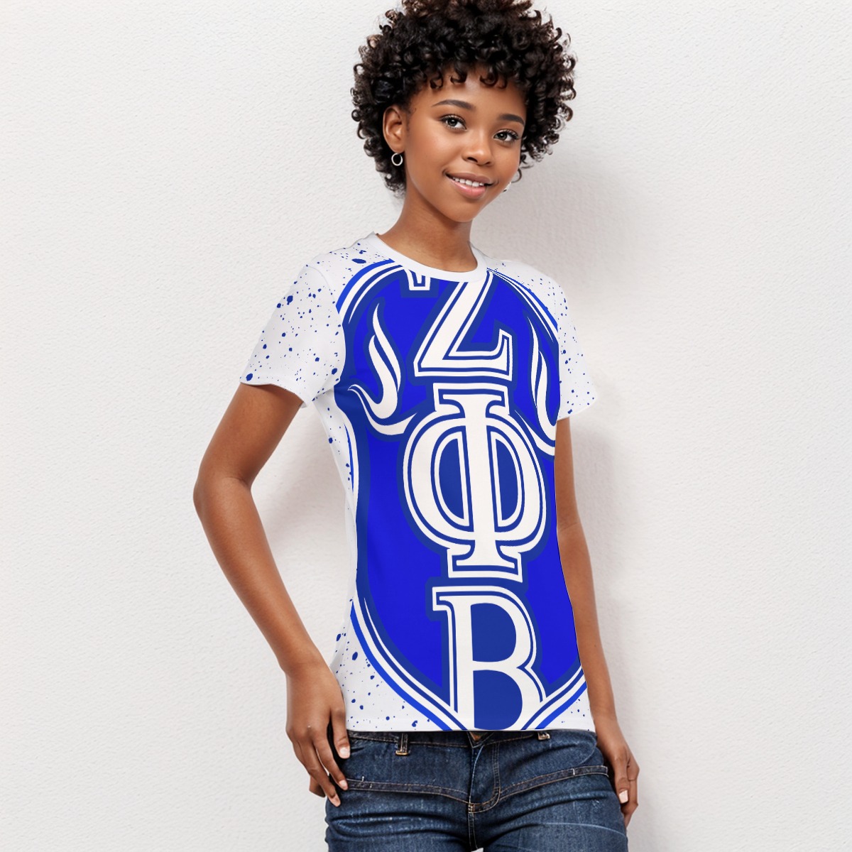 Zeta Phi Beta Women's AOP Cut & Sew Tee - Image 2