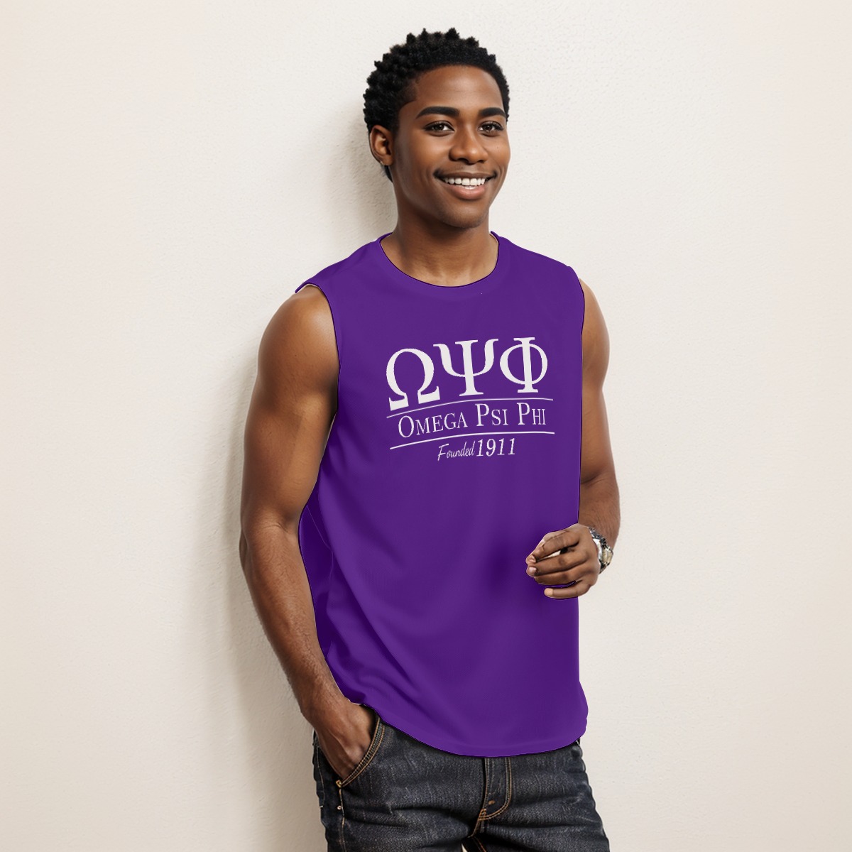 Omega Psi Phi Collegiate Tank - Image 3