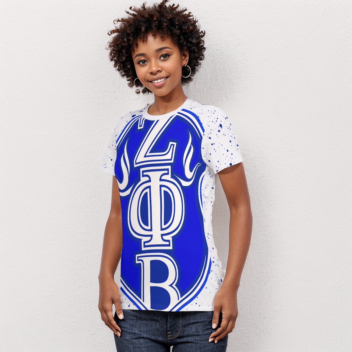 Zeta Phi Beta Women's AOP Cut & Sew Tee - Image 3