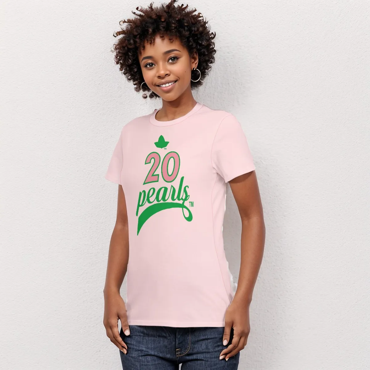 Alpha Kappa Alpha 20 Pearls Jersey Tee - Image 3