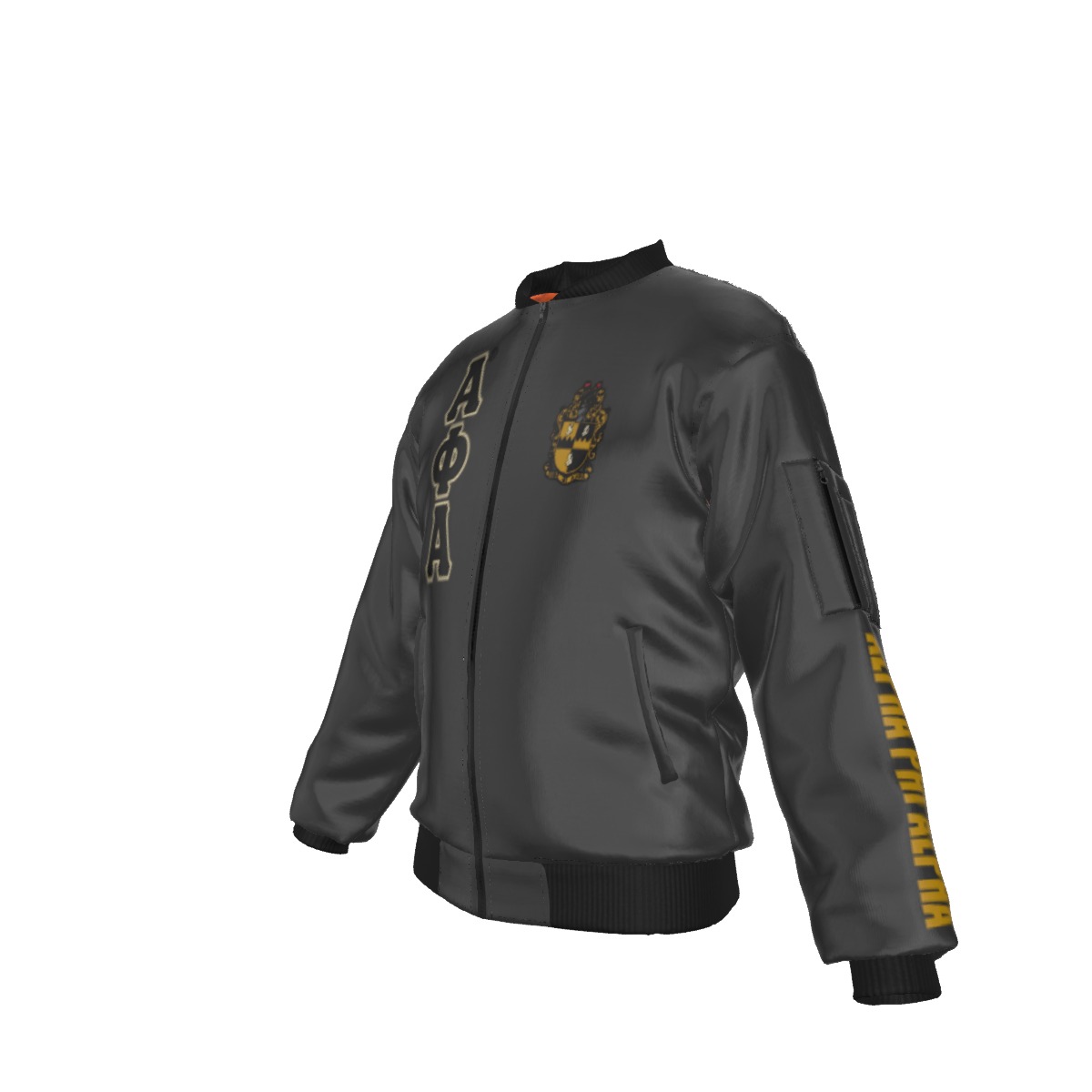 Alpha Phi Alpha Customized Bomber Jacket - Image 4