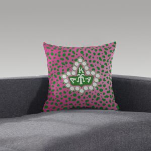 Alpha Kappa Alpha Faux Suede Pillow