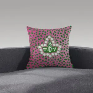 Alpha Kappa Alpha Faux Suede Pillow