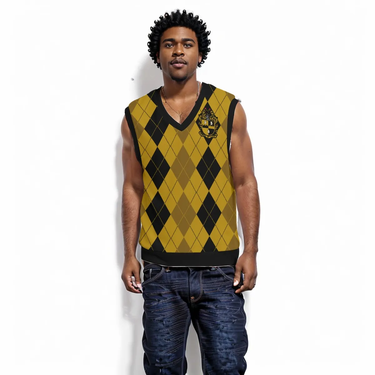 Alpha Phi Alpha V-neck Christmas Vest