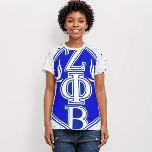 Zeta Phi Beta Women's AOP Cut & Sew Tee