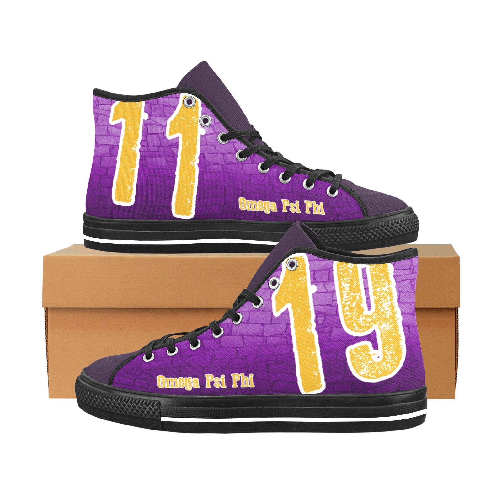 Omega Psi Phi Founding Year High Top Shoes - Image 5