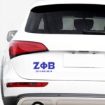 Zeta Phi Beta 3D Car Sticker
