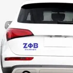Zeta Phi Beta 3D Car Sticker