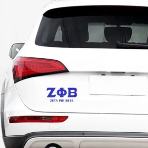 Zeta Phi Beta 3D Car Sticker