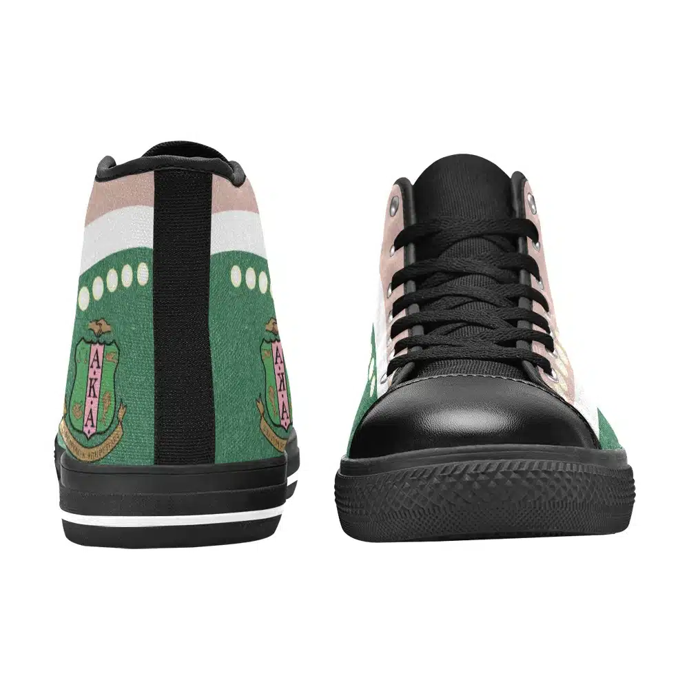 Alpha Kappa Alpha Pearls High-top Sneakers - Image 3