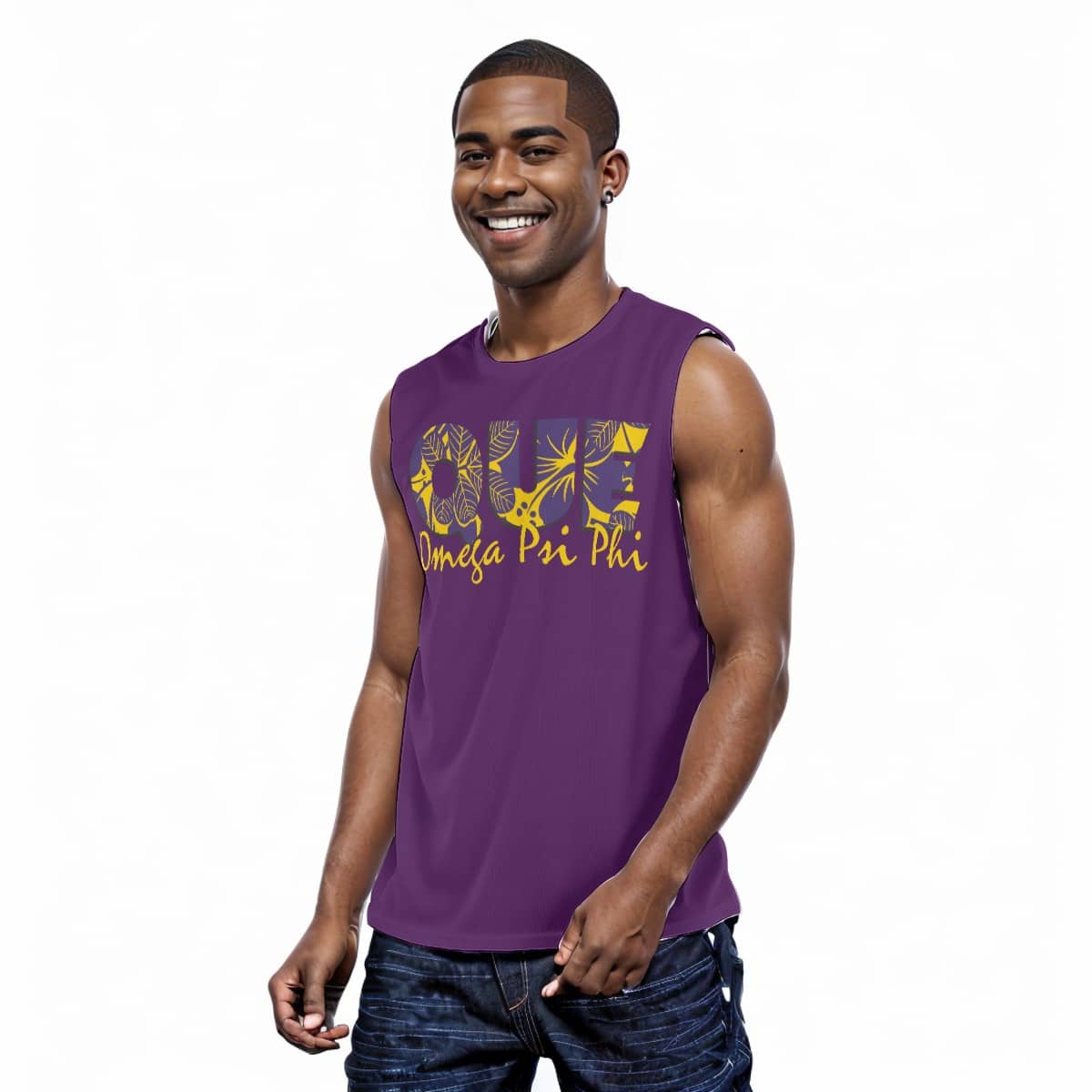 Omega Psi Phi Que O-neck Tank Top - Image 2