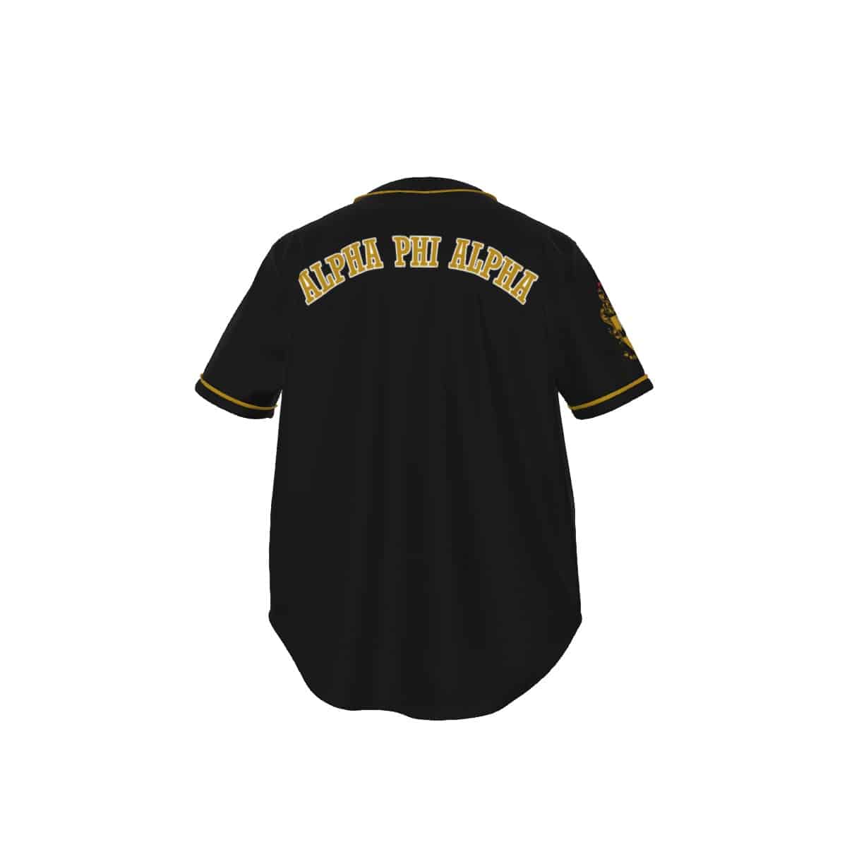 Alpha Phi Alpha Short Sleeve Baseball Jersey With Pinstripes - Image 2