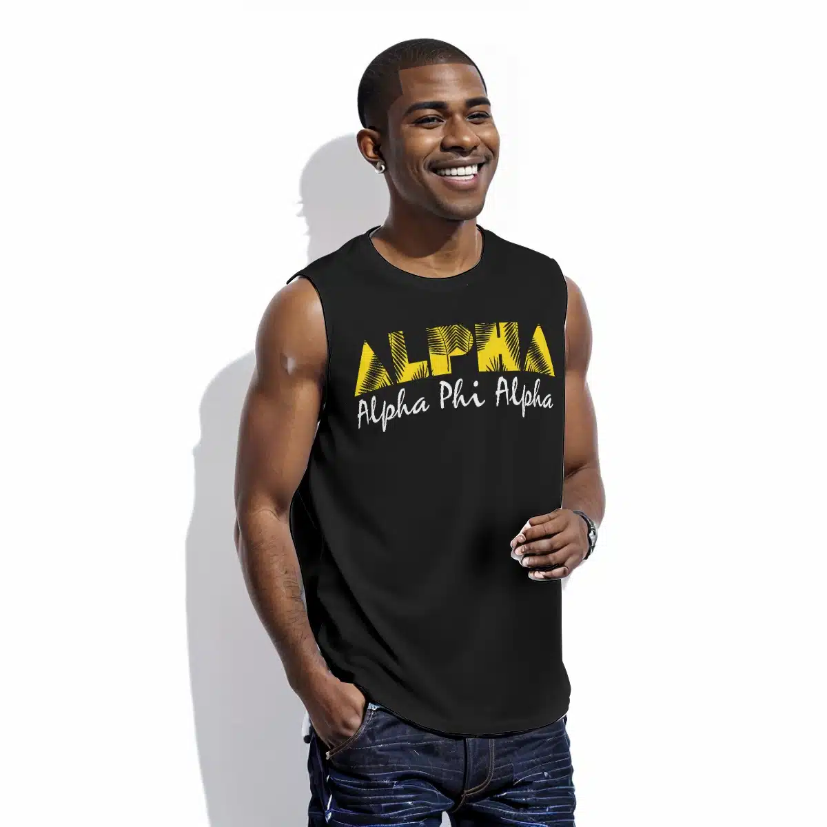 Alpha Phi Alpha O-neck Tank Top - Image 3