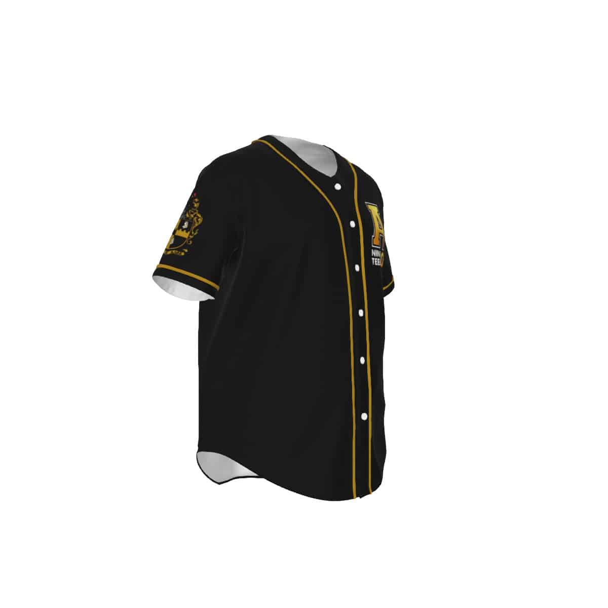 Alpha Phi Alpha Short Sleeve Baseball Jersey With Pinstripes - Image 3