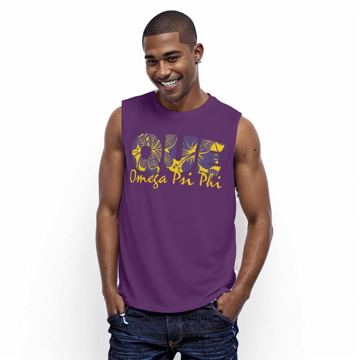 Omega Psi Phi Que O-neck Tank Top