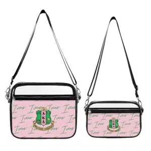 Alpha Kappa Alpha two piece set transparent Satchel