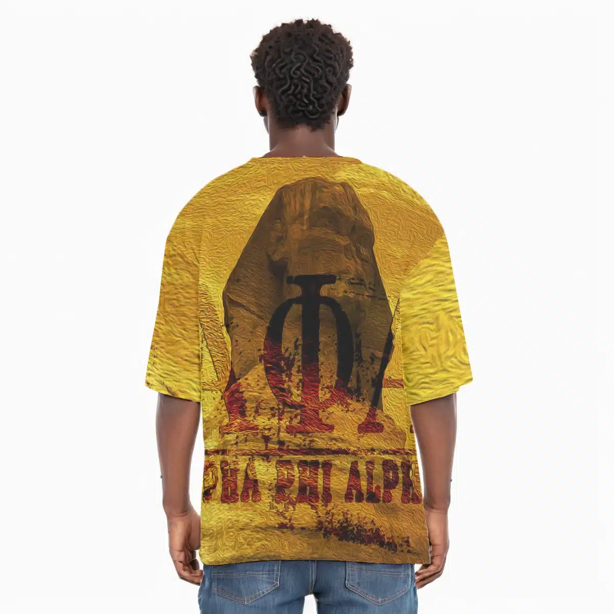 Alpha Phi Alpha Drop Shoulder T-shirt With Short Sleeve - Image 4