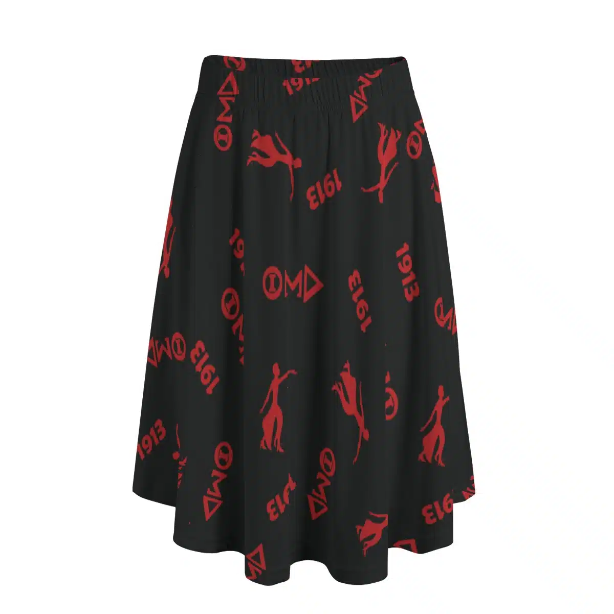 Delta Sigma Theta Long Maxi Skirt With Pockets