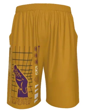 Omega Psi Phi Them Bois Flat Shorts