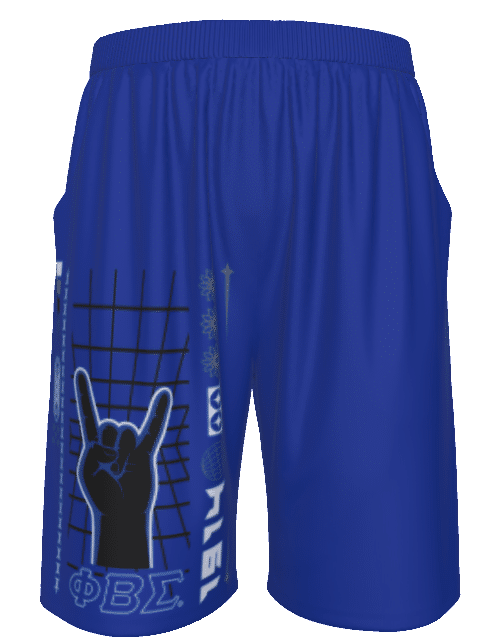 Phi Beta Sigma Them Bois Flat Shorts