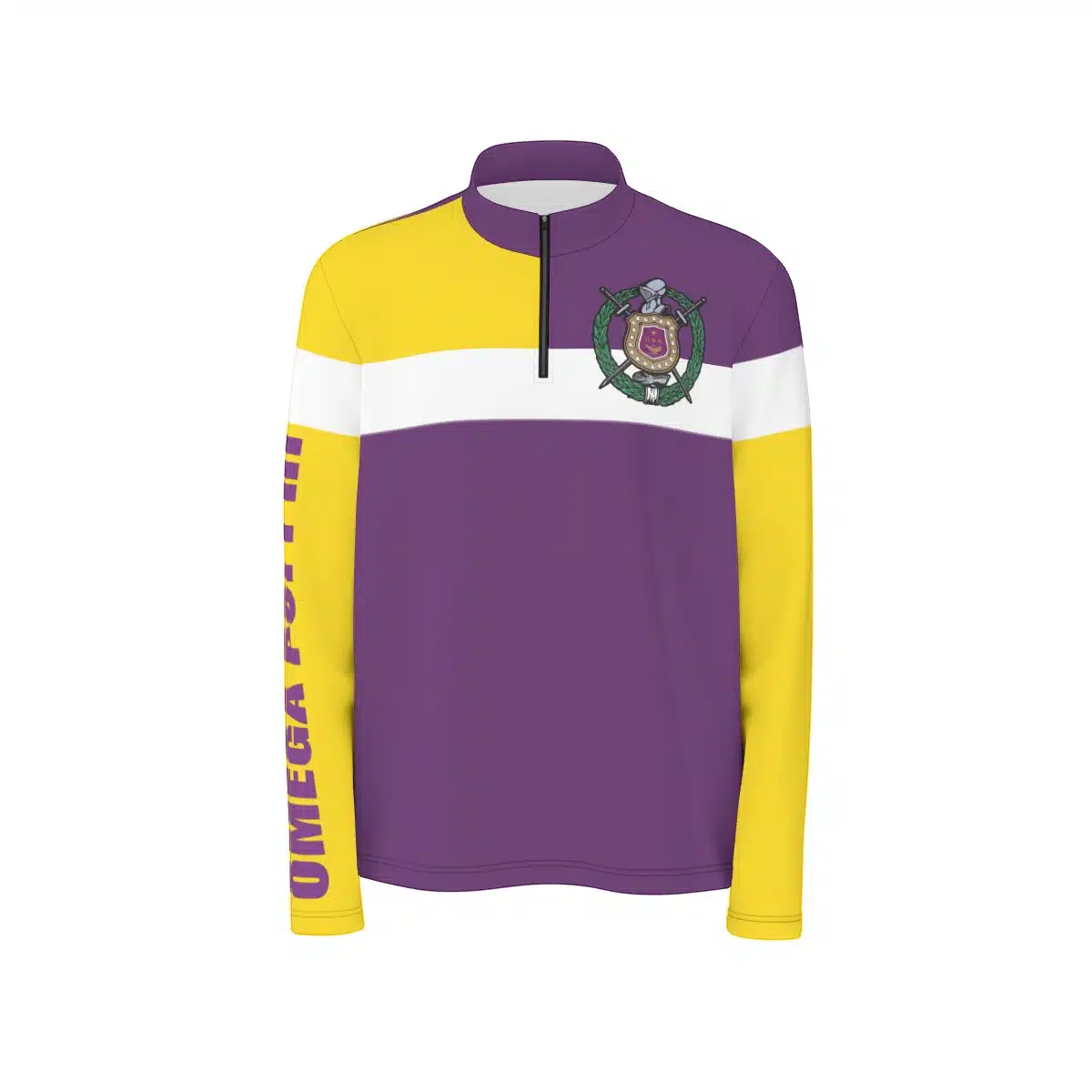 Omega Psi Phi Sporty Half Zip Pullover - Image 2