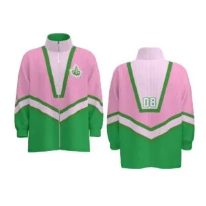 Alpha Kappa Alpha Stand Collar Zipped Jacket
