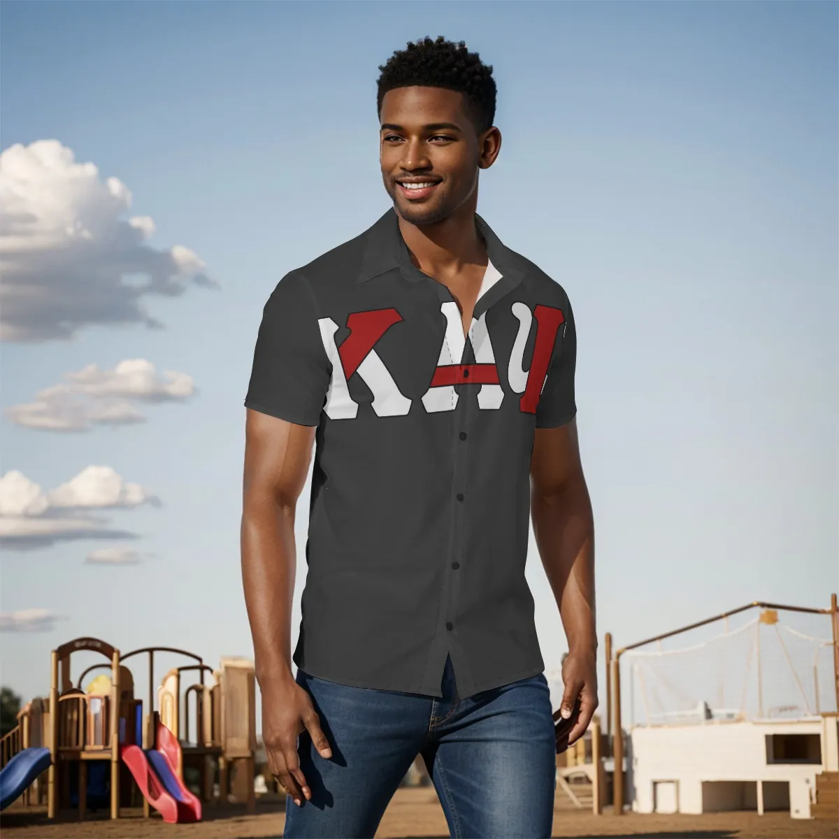 Kappa Alpha Psi Overlaps Men's Shirt - Image 2