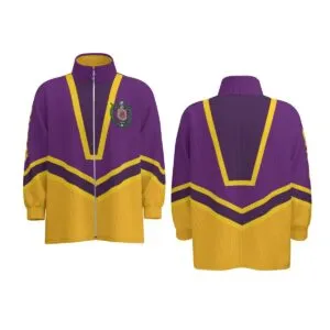 Omega Psi Phi Stand Collar Zipped Jacket