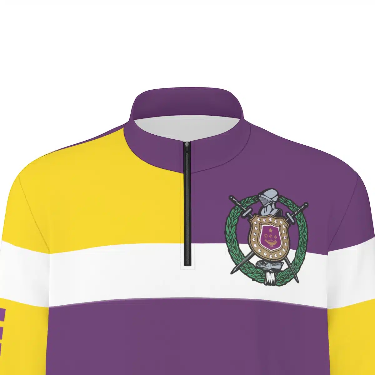 Omega Psi Phi Sporty Half Zip Pullover - Image 6