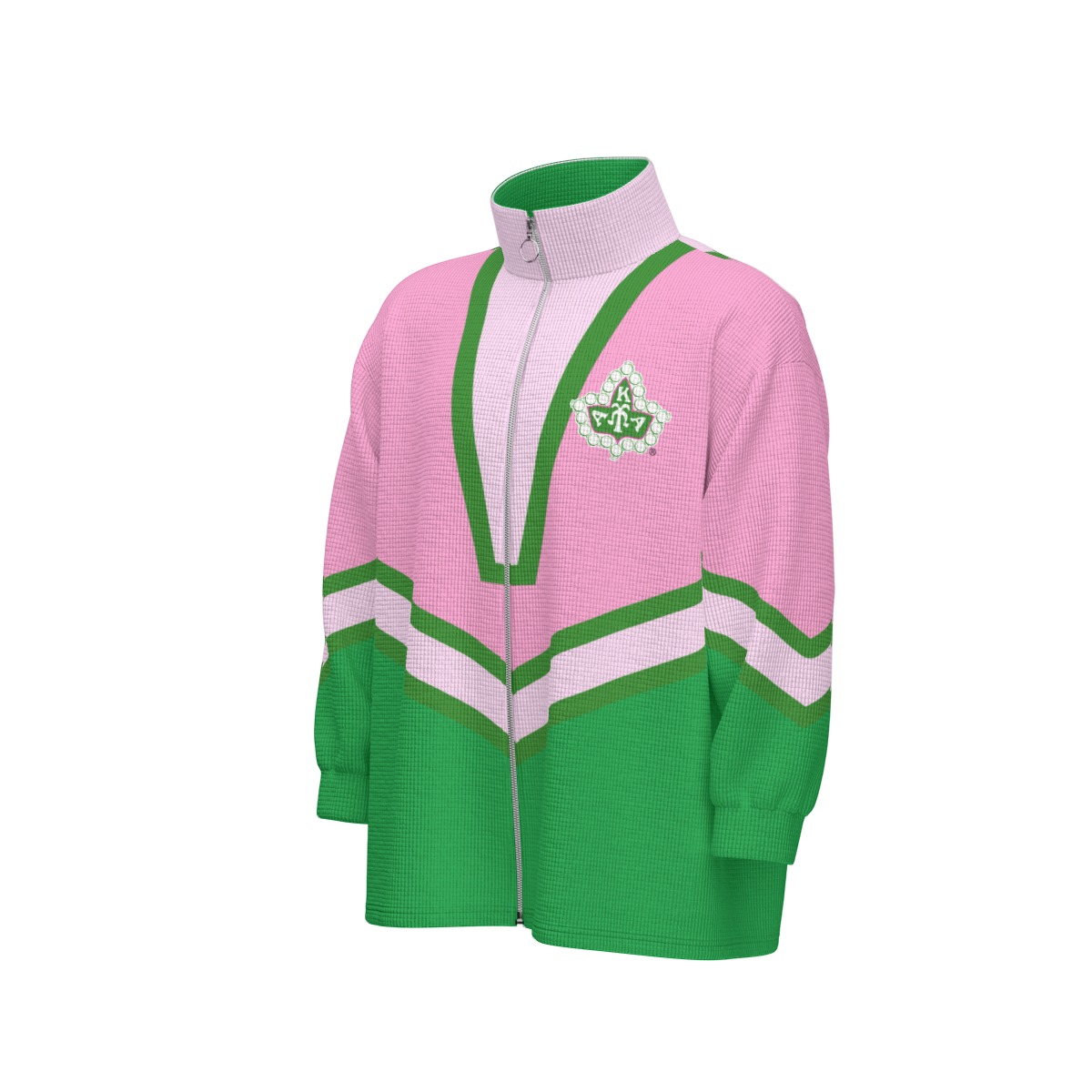 Alpha Kappa Alpha Stand Collar Zipped Jacket - Image 3