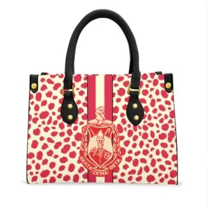Delta Sigma Theta Tote Bag With Black Handle