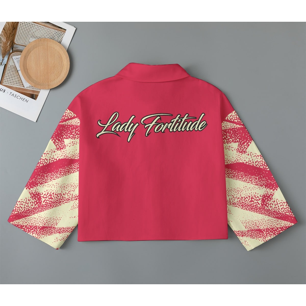 Delta Sigma Theta Cropped Jacket | 245GSM Cotton - Image 2