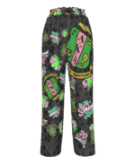Alpha Kappa Alpha Stickerbomb Faux Silk Wide-Leg Pants