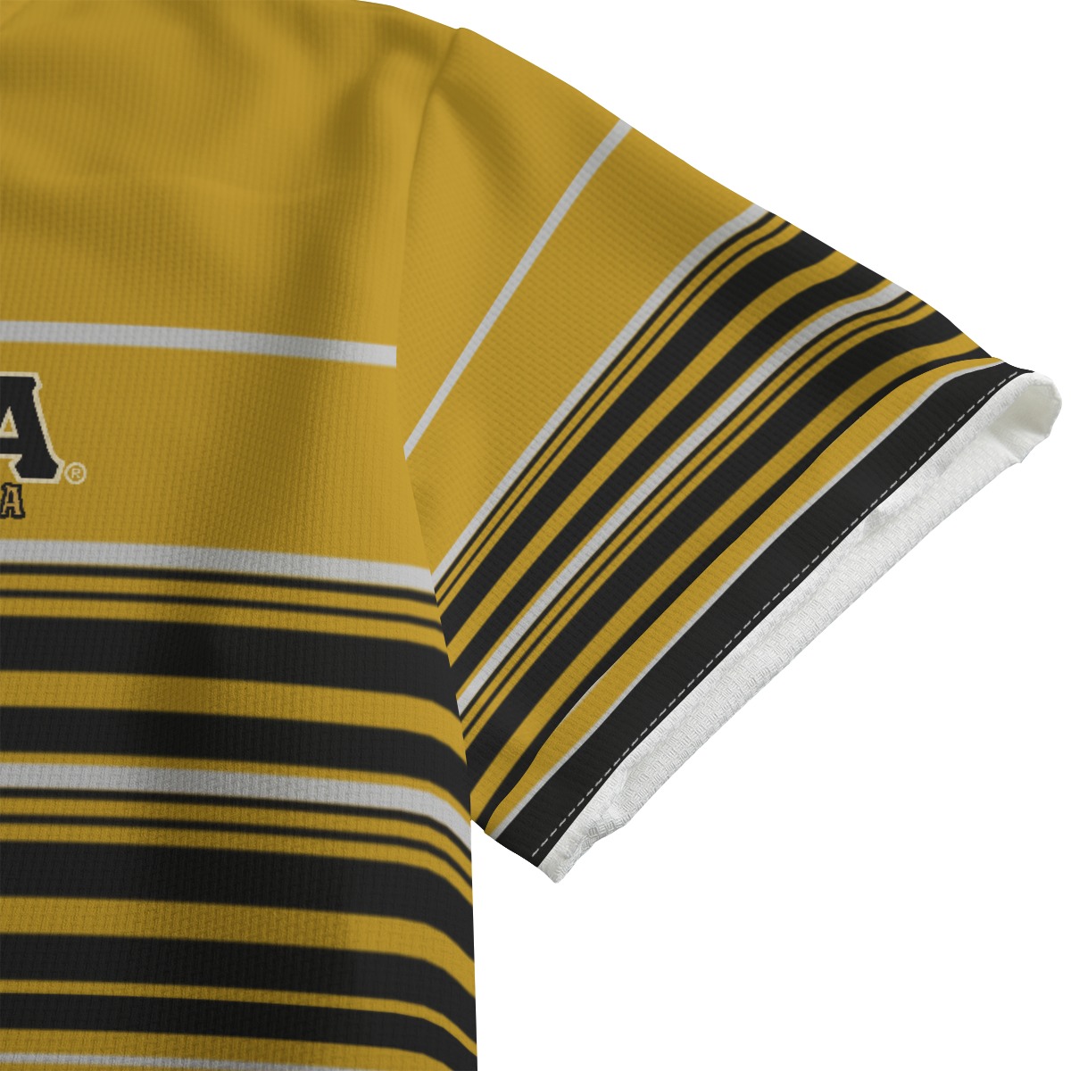 Alpha Phi Alpha Striped Shirt With Folding Sleeves - Image 4