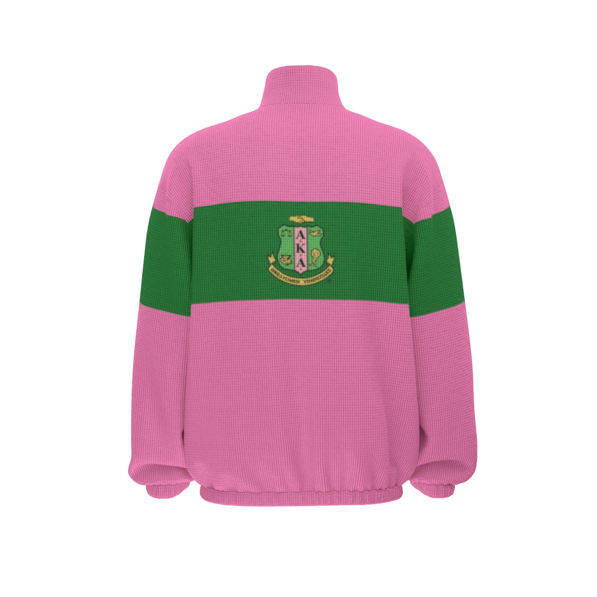 Alpha Kappa Alpha Colour Block Turtleneck Zipper Sweatshirt - Image 5