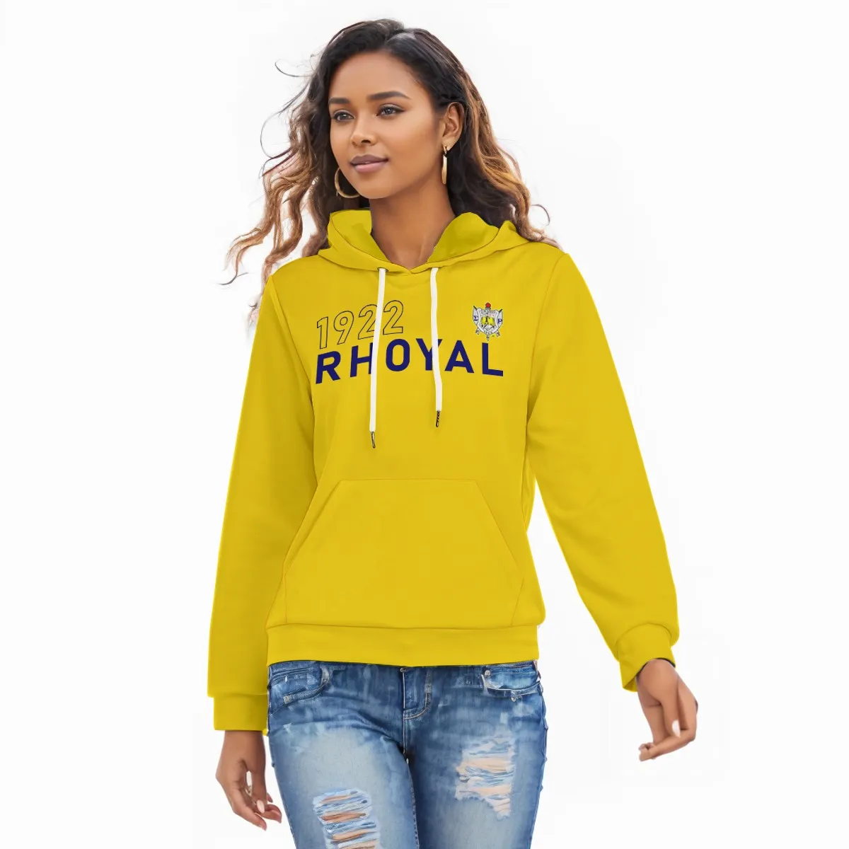 Zeta Phi Beta Year Outline Slim Pullover Hoodie