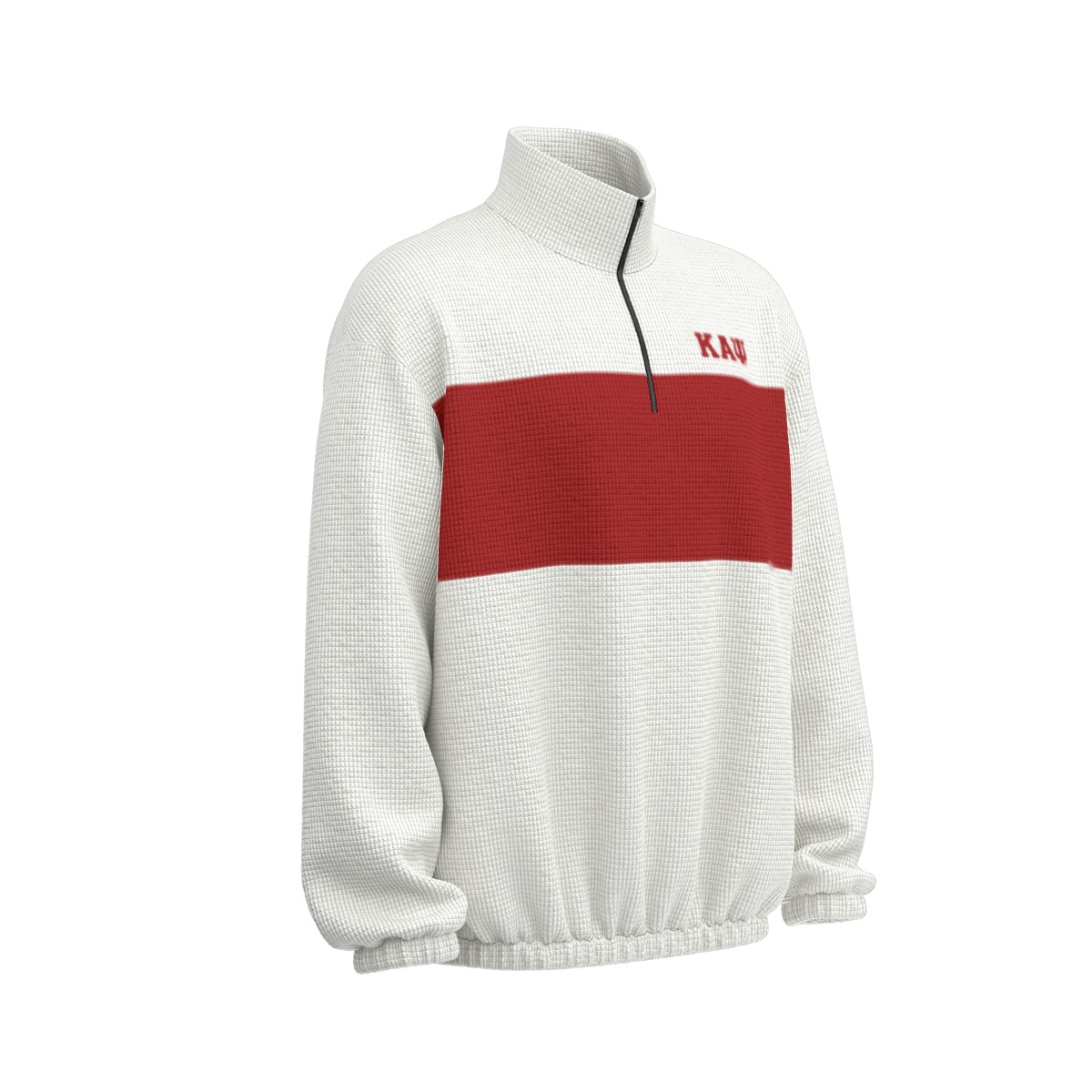 Kappa Alpha Psi Colour Block Turtleneck Zipper Sweatshirt - Image 4