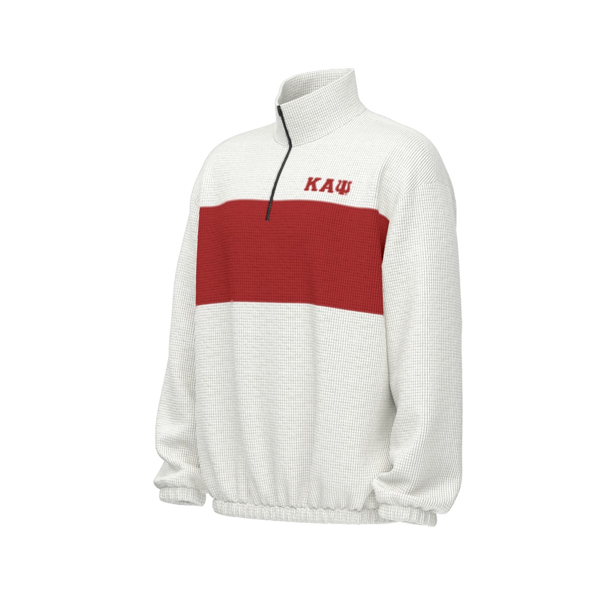 Kappa Alpha Psi Colour Block Turtleneck Zipper Sweatshirt - Image 3