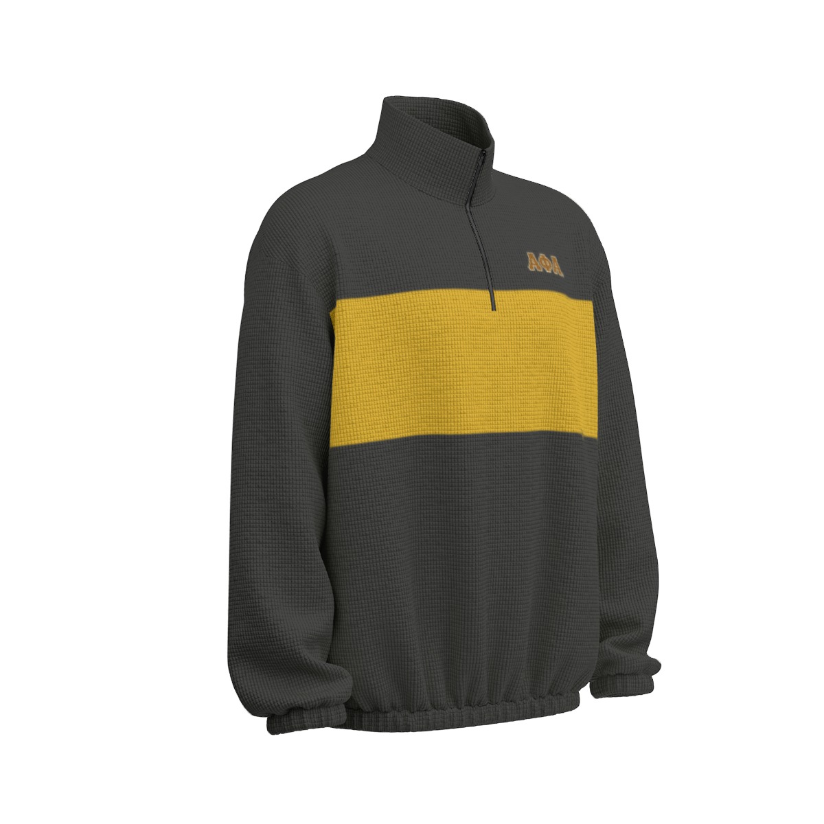 Alpha Phi Alpha Colour Block Turtleneck Zipper Sweatshirt - Image 4