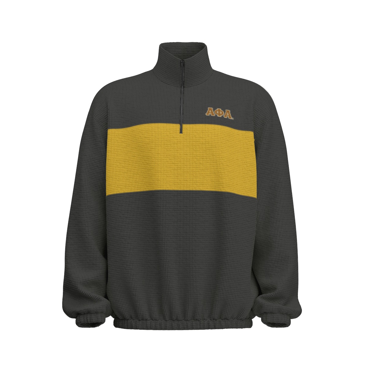 Alpha Phi Alpha Colour Block Turtleneck Zipper Sweatshirt - Image 2