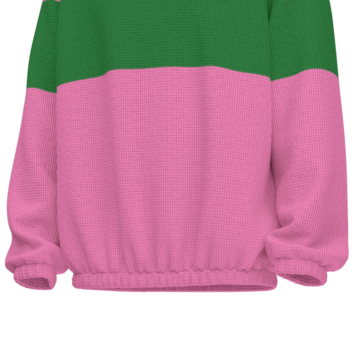 Alpha Kappa Alpha Colour Block Turtleneck Zipper Sweatshirt - Image 7