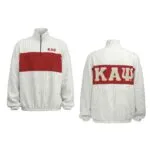 Kappa Alpha Psi Colour Block Turtleneck Zipper Sweatshirt