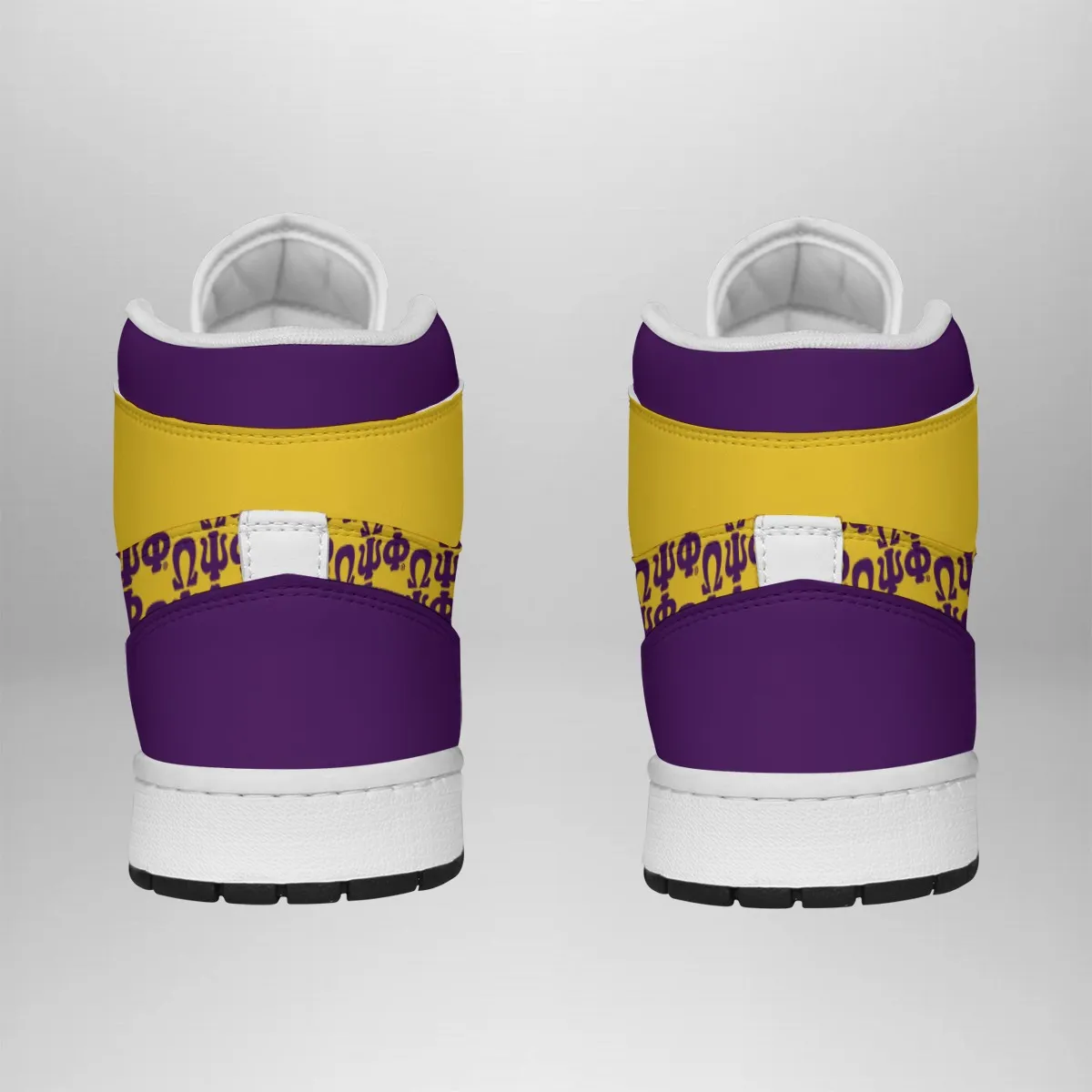 Omega Psi Phi DJays Leather Stitching Shoes - Image 4