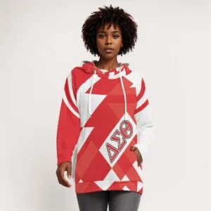 Delta Sigma Theta Hoodie With Double Hood